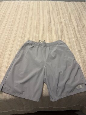 Grey North Face Athletic Shorts